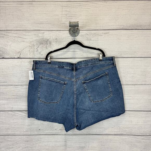 Old Navy Plus Size Higher High Rise Sky-Hi A-Line Jean Shorts Size 26W - Picture 6 of 7